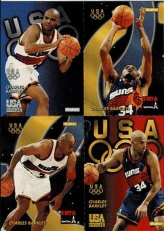 Charles Barkley 1996 Skybox USA #Q16 Quads RAW