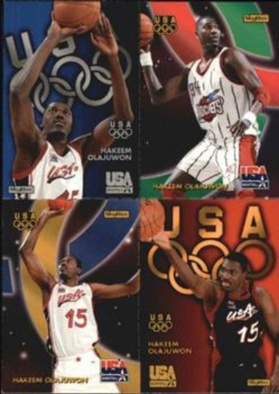 Hakeem Olajuwon 1996 Skybox USA #Q6 Quads RAW