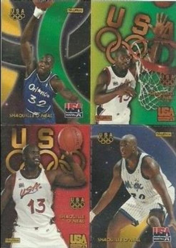 Shaquille O'Neal / Victor Wembanyama 1996 Skybox USA #Q7 Quads RAW