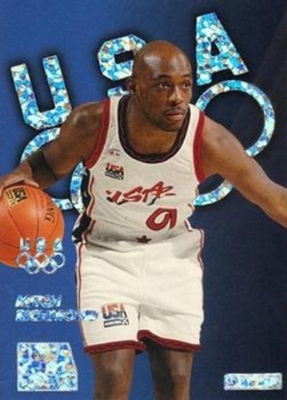Mitch Richmond 1996 Skybox USA #S12 Silver Sparkle RAW