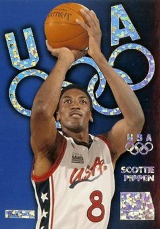 Scottie Pippen 1996 Skybox USA #S5 Silver Sparkle RAW
