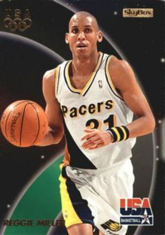 Reggie Miller 1996 Skybox USA #4 Base RAW