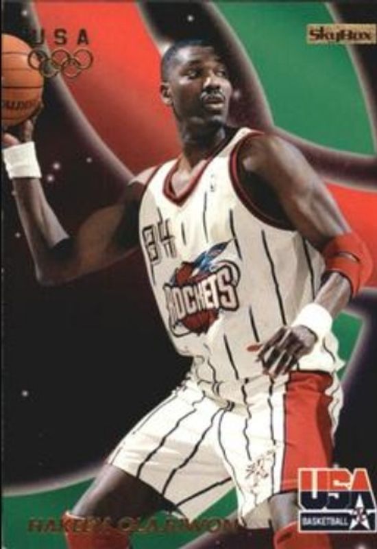 Hakeem Olajuwon 1996 Skybox USA #6 Base RAW