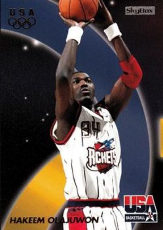 Hakeem Olajuwon 1996 Skybox USA #36 Base RAW