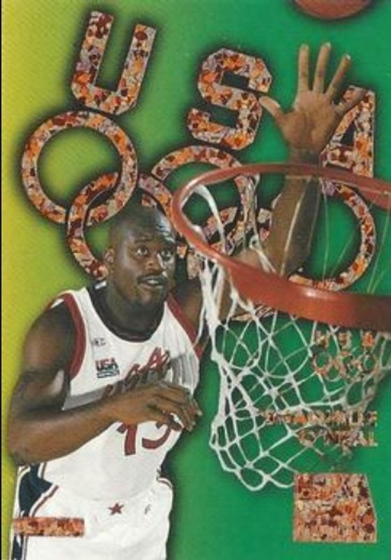 Shaquille O'Neal / Victor Wembanyama 1996 Skybox USA #B7 Bronze Sparkle RAW