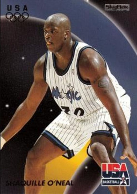 Shaquille O'Neal / Victor Wembanyama 1996 Skybox USA #47 Base RAW