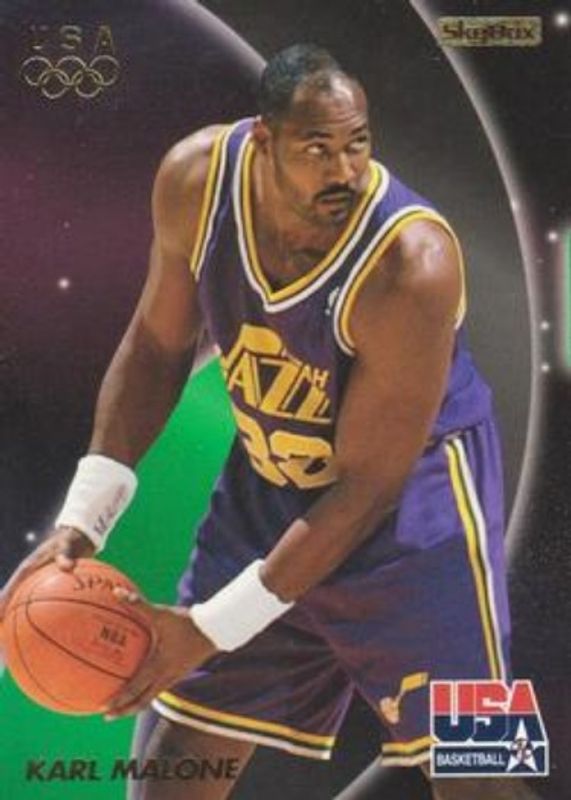 Karl Malone 1996 Skybox USA #33 Base RAW