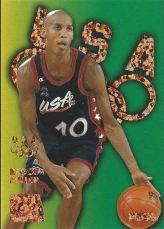 Reggie Miller 1996 Skybox USA #B4 Bronze Sparkle RAW