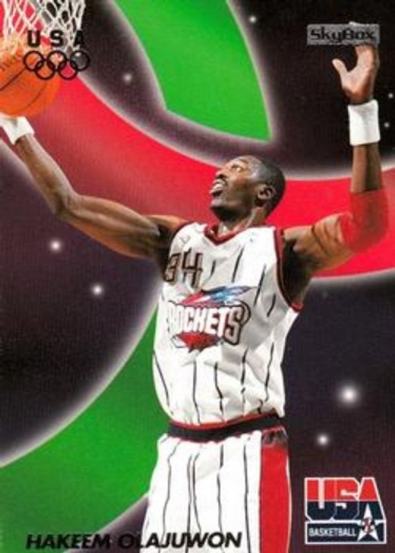 Hakeem Olajuwon 1996 Skybox USA #16 Base RAW