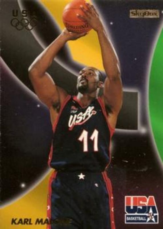 Karl Malone 1996 Skybox USA #23 Base RAW