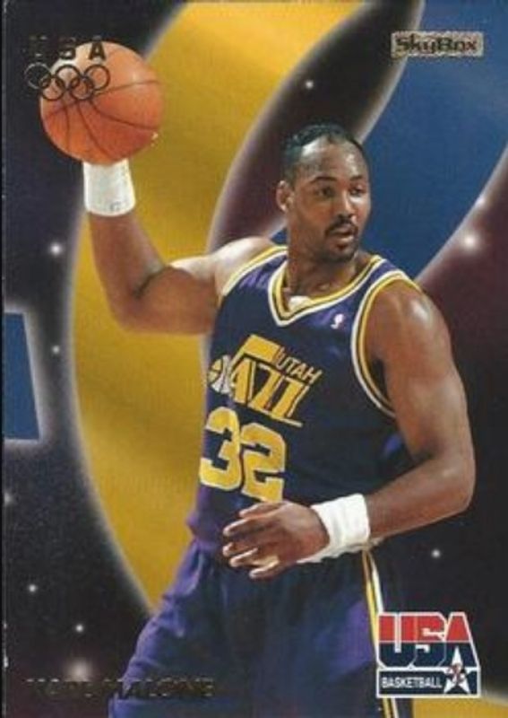 Karl Malone 1996 Skybox USA #3 Base RAW
