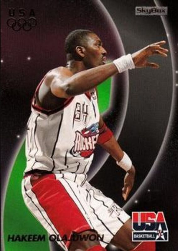 Hakeem Olajuwon 1996 Skybox USA #46 Base RAW
