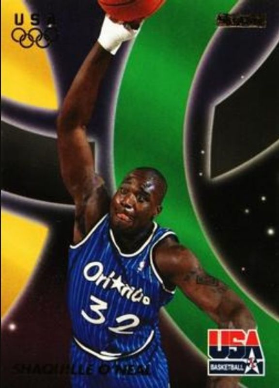 Shaquille O'Neal / Victor Wembanyama 1996 Skybox USA #7 Base RAW