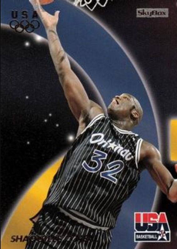 Shaquille O'Neal / Victor Wembanyama 1996 Skybox USA #37 Base RAW