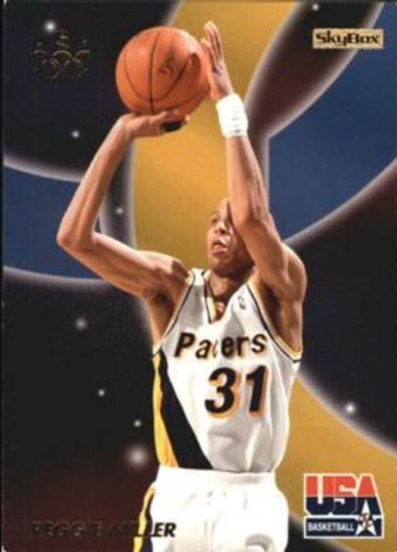 Reggie Miller 1996 Skybox USA #14 Base RAW