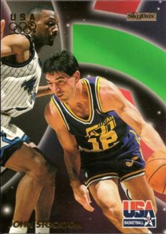 John Stockton 1996 Skybox USA #10 Base RAW