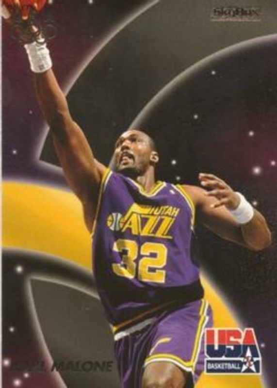 Karl Malone 1996 Skybox USA #13 Base RAW