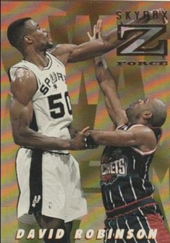 David Robinson 1996 SkyBox Z-Force #ST7 Swat Team RAW