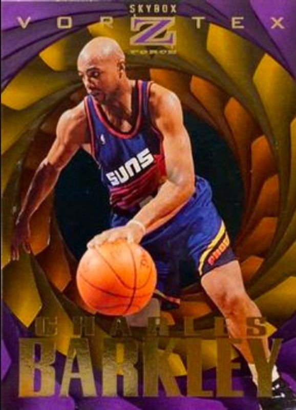 Charles Barkley 1996 SkyBox Z-Force #V1 Vortex RAW