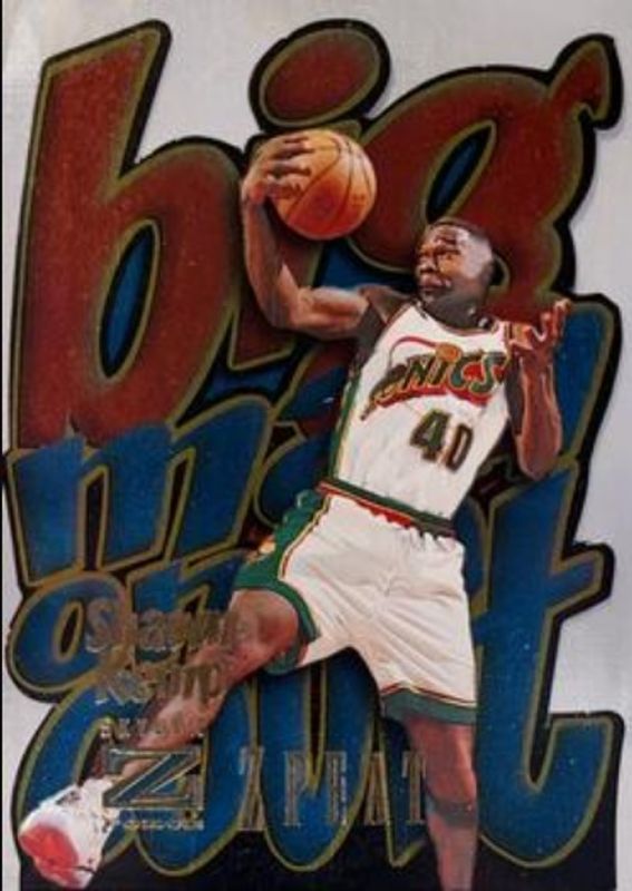 Shawn Kemp 1996 SkyBox Z-Force #5 BMOC Z Peat RAW