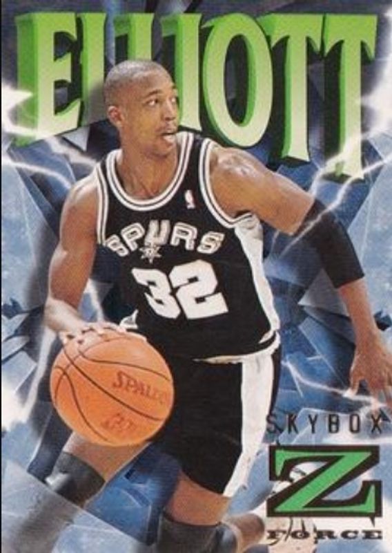 Sean Elliott 1996 SkyBox Z-Force #79 Base RAW