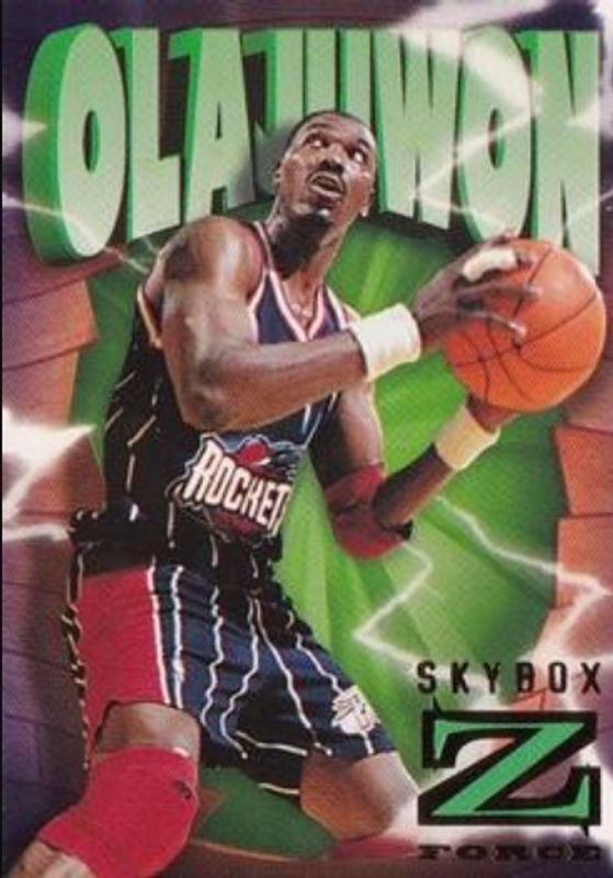 Hakeem Olajuwon 1996 SkyBox Z-Force #35 Base RAW