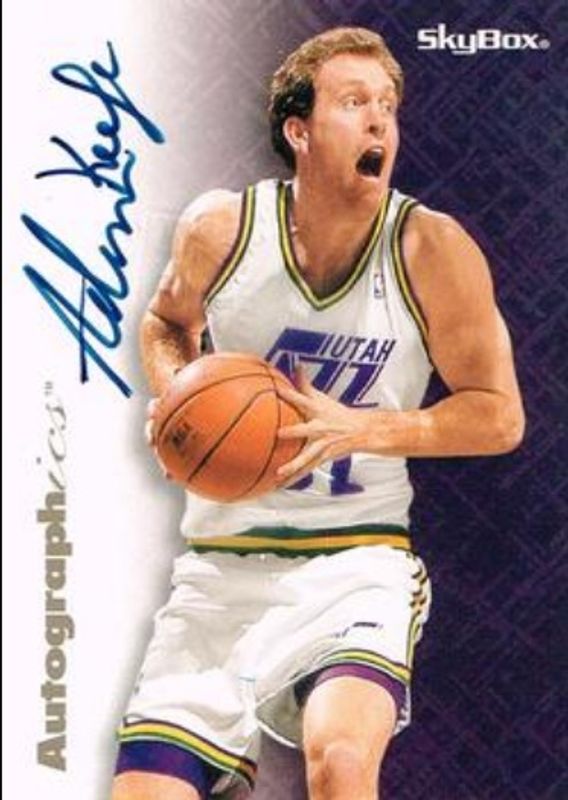 1996 Skybox Z-Force Autographics Blue Ink