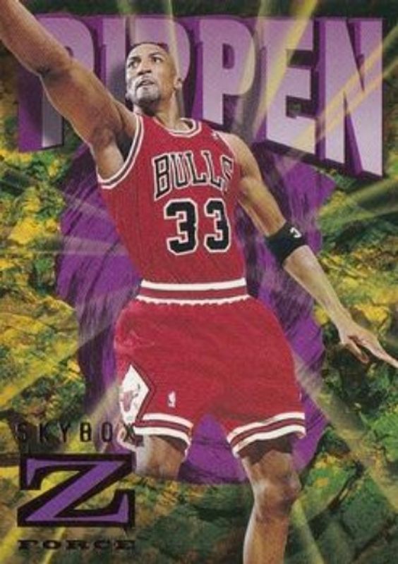 Scottie Pippen 1996 SkyBox Z-Force #13 Base RAW