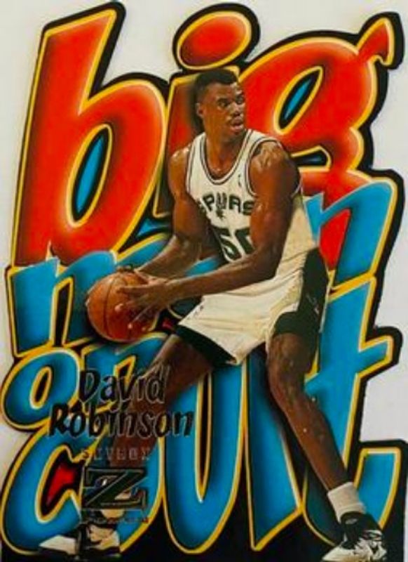 David Robinson 1996 SkyBox Z-Force #10 Big Man on Court RAW