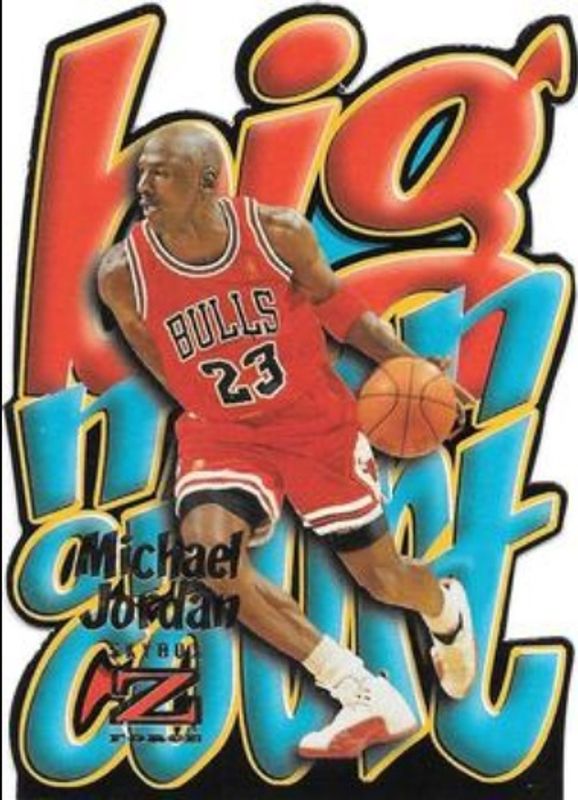 Michael Jordan 1996 SkyBox Z-Force #4 Big Man on Court RAW