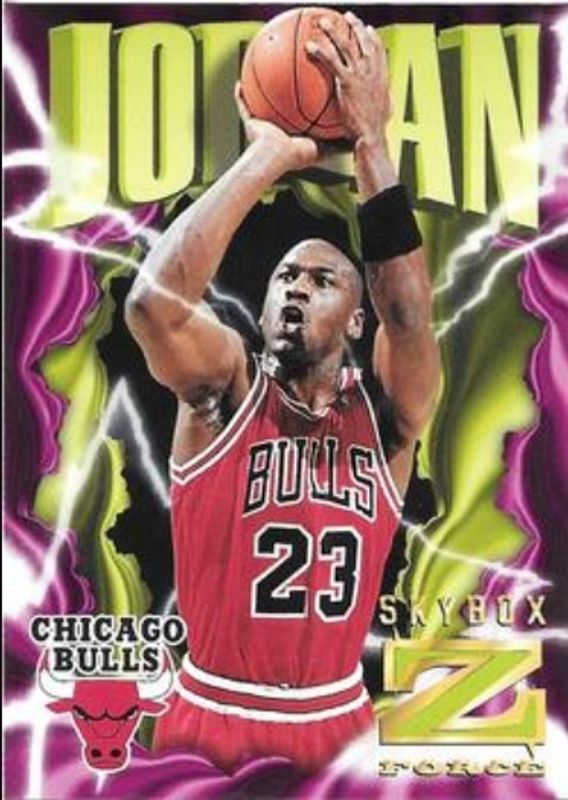 Michael Jordan 1996 SkyBox Z-Force #11 Z Cling RAW