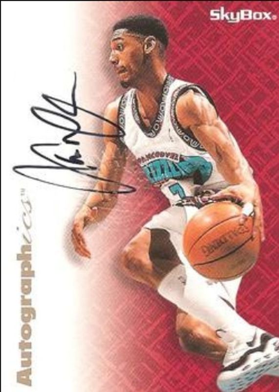 Lawrence Moten 1996 SkyBox Z-Force Autographics Black Ink RAW