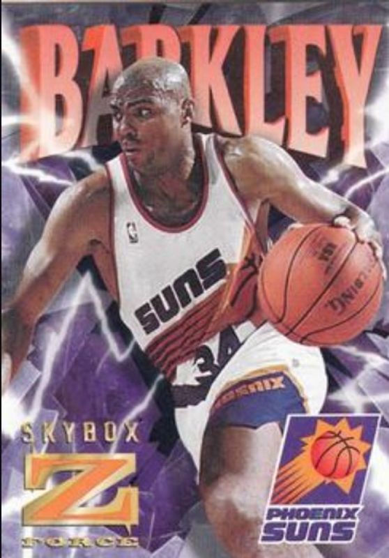 Charles Barkley 1996 SkyBox Z-Force #68 Z Cling RAW