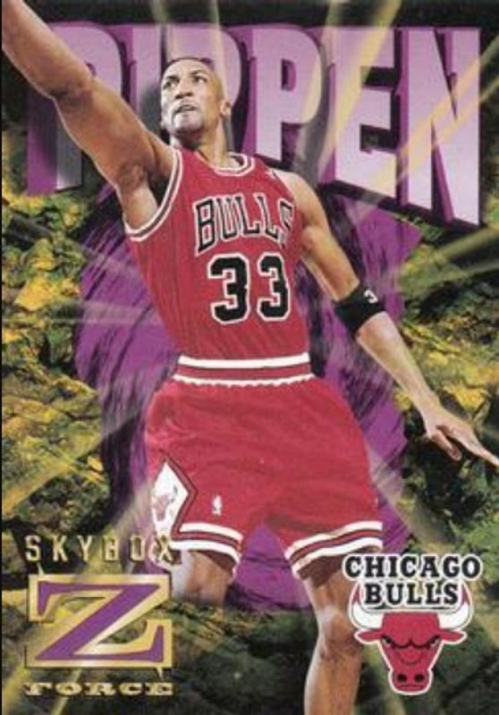Scottie Pippen 1996 SkyBox Z-Force #13 Z Cling RAW