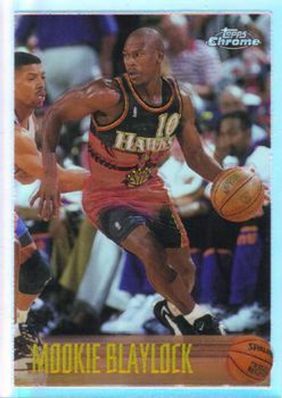 Mookie Blaylock 1996 Topps Chrome #55R Refractor RAW