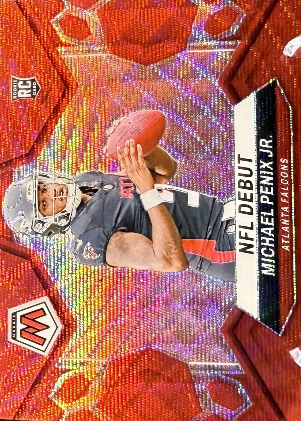 Michael Penix Jr. 2024 Mosaic #274 NFL Debut - Red Wave /9 Price