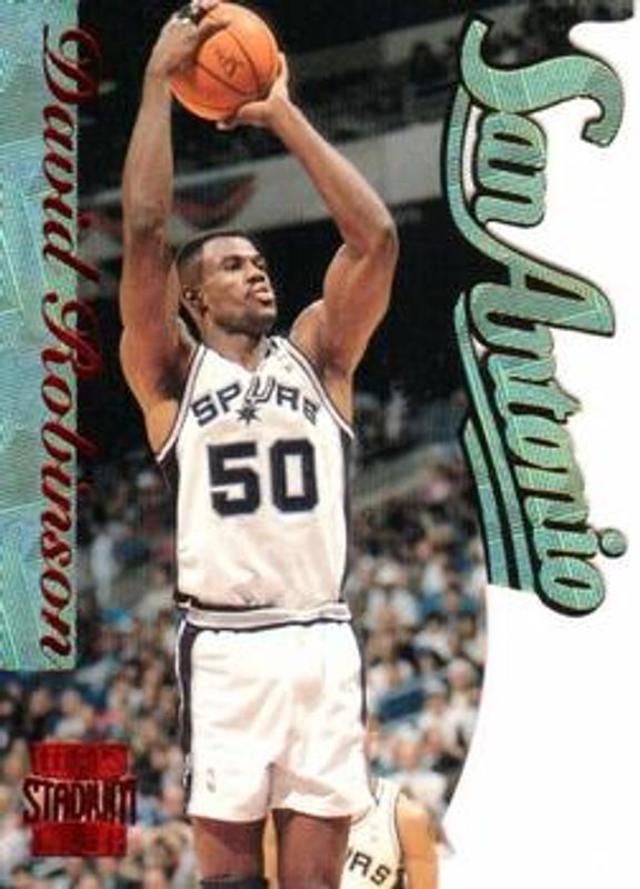 David Robinson 1996 Stadium Club #F21 Fusion die-cut RAW