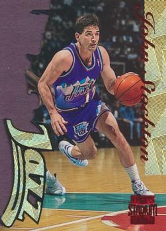 John Stockton 1996 Stadium Club #F20 Member's Only Fusion RAW
