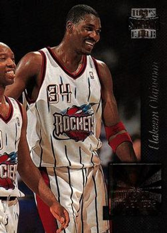 Hakeem Olajuwon 1996 Stadium Club #GM5 Golden Moments RAW
