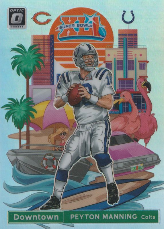 Peyton Manning 2020 Optic #DT-26 Super Bowl Downtown /(SSP) RAW