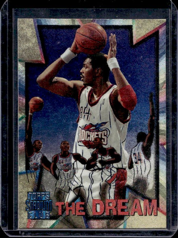 Hakeem Olajuwon 1996 Stadium Club #MH6 Member's Only Mega Heroes RAW