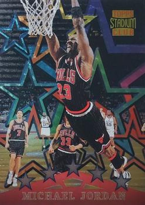 Michael Jordan 1996 Stadium Club #SF4 Member's Only Special Forces RAW