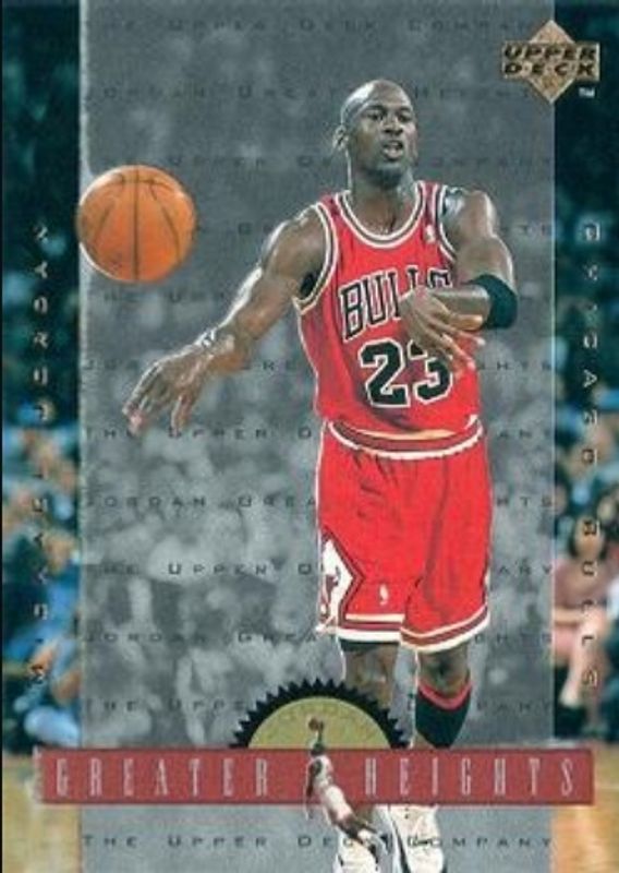 Michael Jordan 1996 Upper Deck #GH7 Michael Jordan Greater Heights RAW