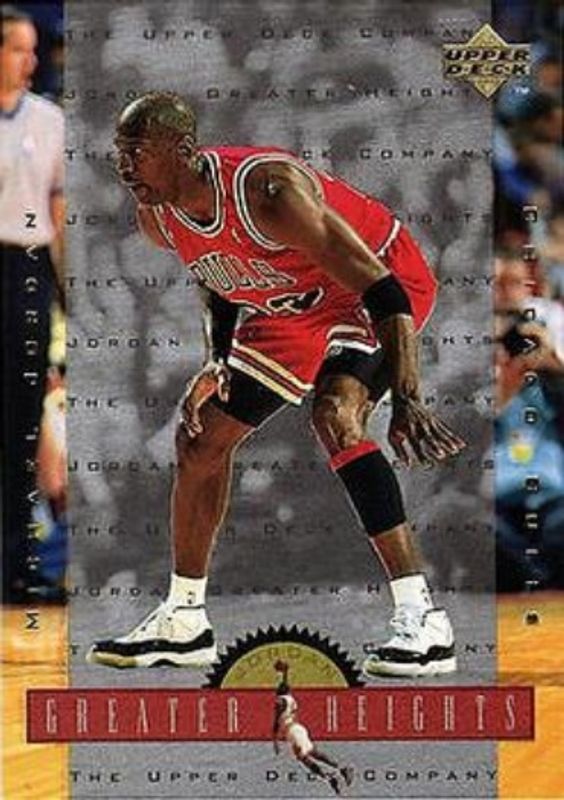 Michael Jordan 1996 Upper Deck #GH4 Michael Jordan Greater Heights RAW