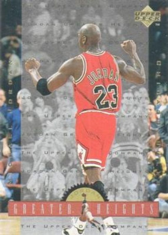 Michael Jordan 1996 Upper Deck #GH9 Michael Jordan Greater Heights RAW