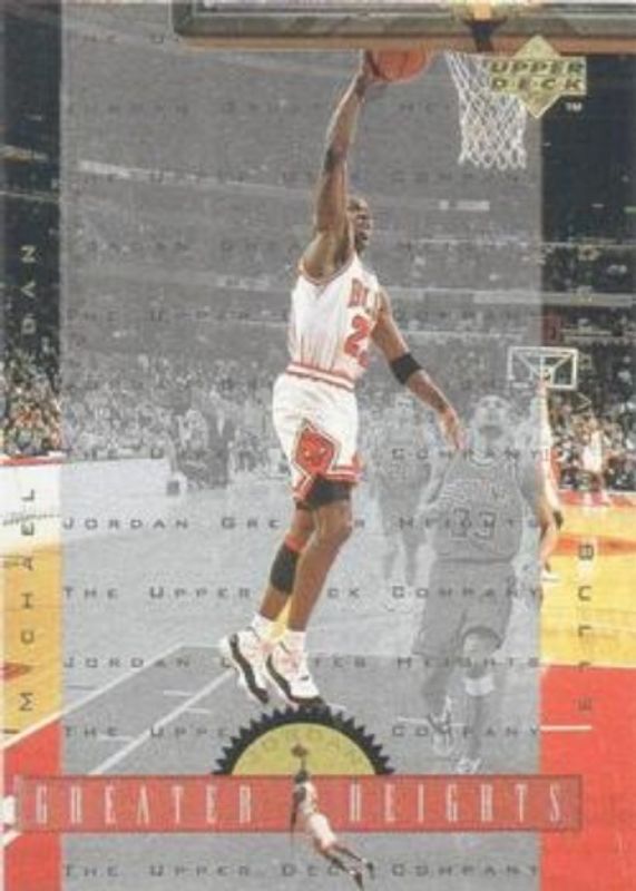 Michael Jordan 1996 Upper Deck #GH10 Michael Jordan Greater Heights RAW
