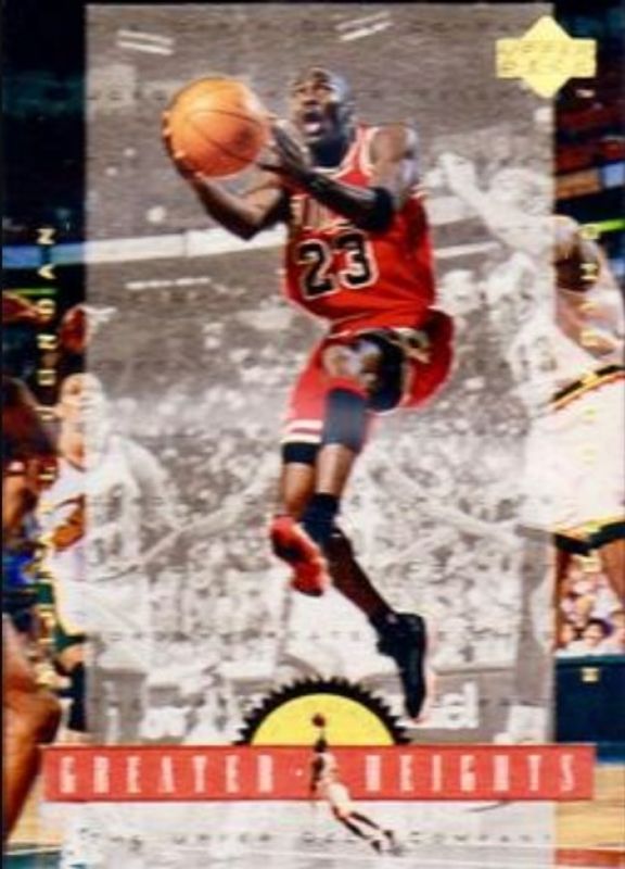 Michael Jordan 1996 Upper Deck #GH8 Michael Jordan Greater Heights RAW