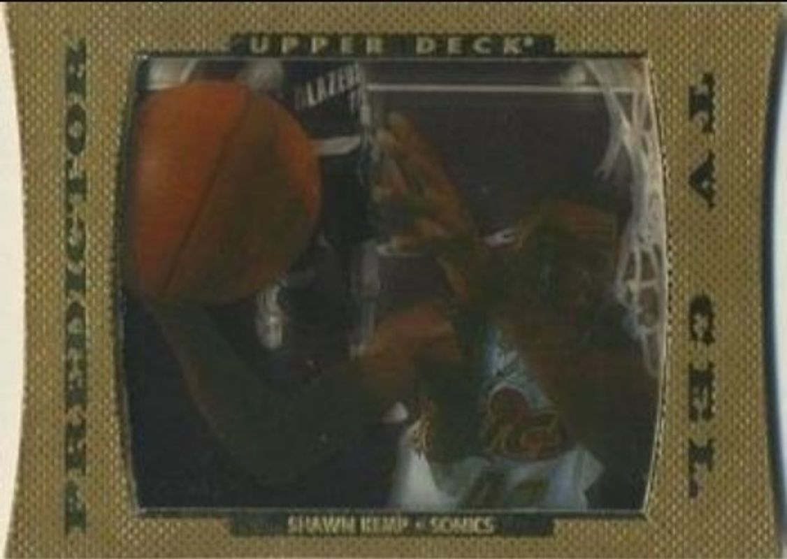Shawn Kemp 1996 Upper Deck #TV16 Predictors II TV Cel Exchange RAW