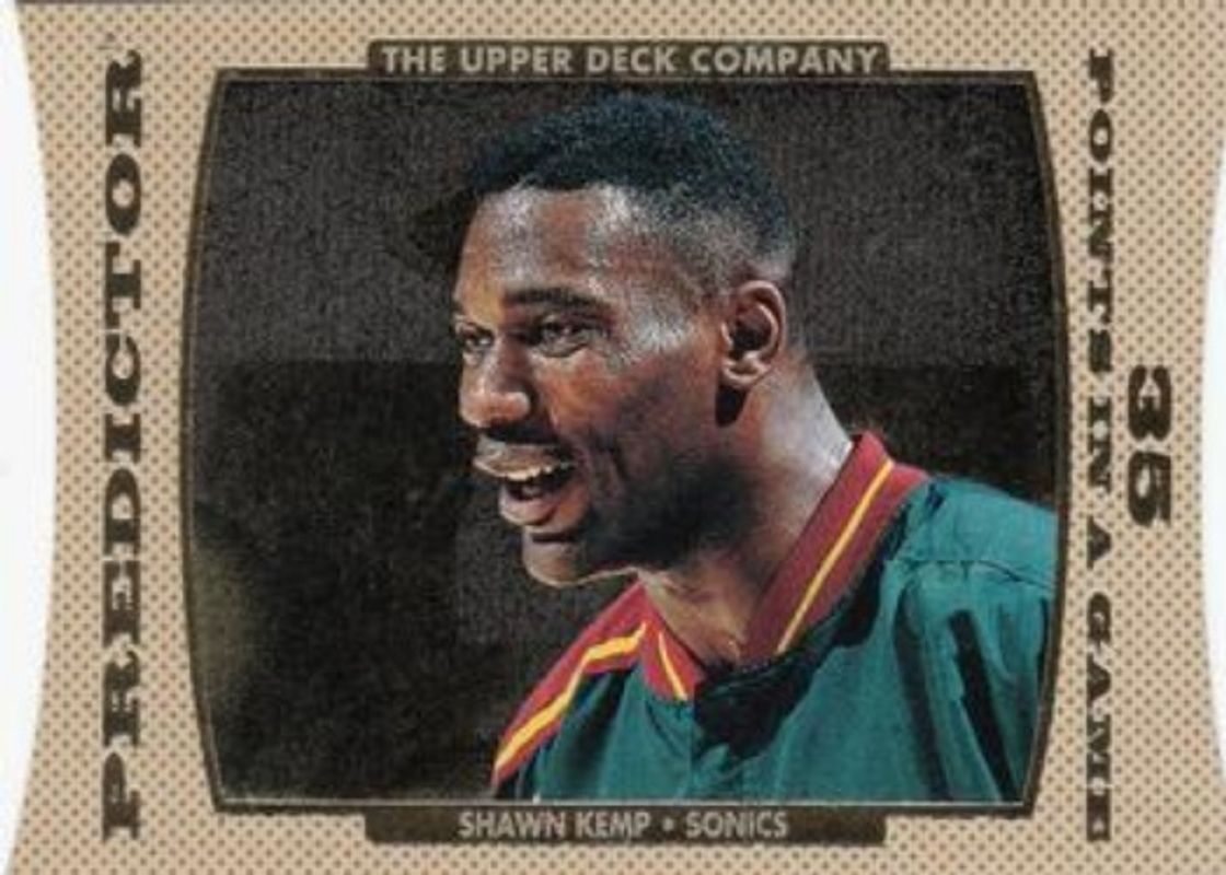 Shawn Kemp 1996 Upper Deck #P17 Predictors I RAW