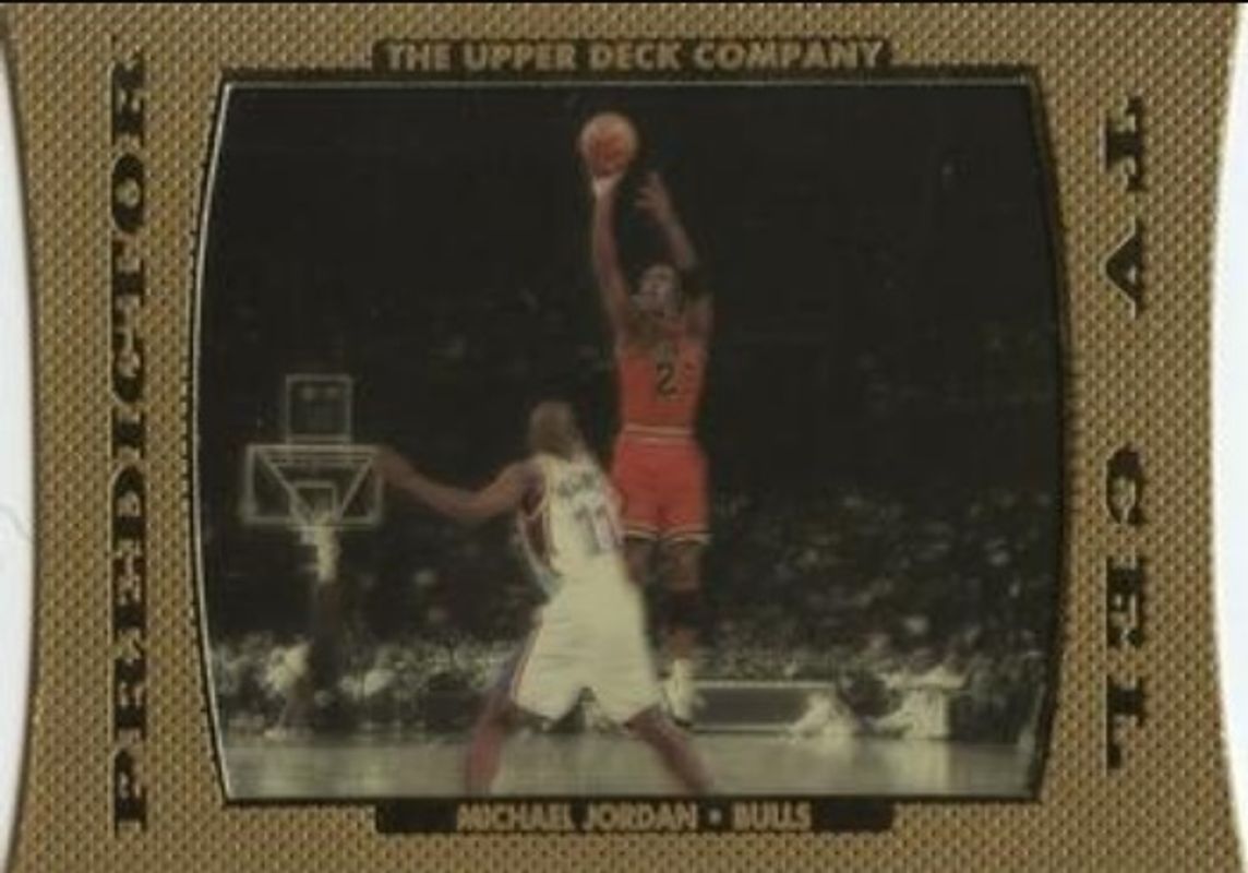 Michael Jordan 1996 Upper Deck #TV3 Predictors I TV Cel Exchange RAW